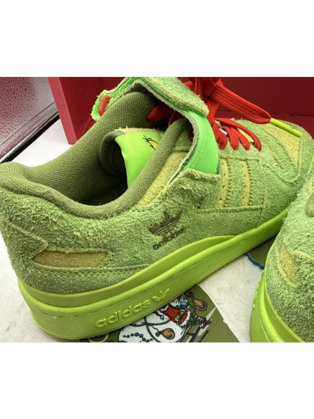 Adidas Forum Low the Grinch OPT1 Size 8 Men Size 9 Women’s - Picture 12 of 16